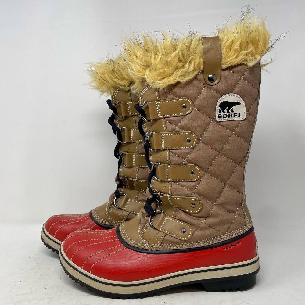 Sorel Tofino Joan Trail Boots Womens Size 8 Autumn Bronze Waterproof